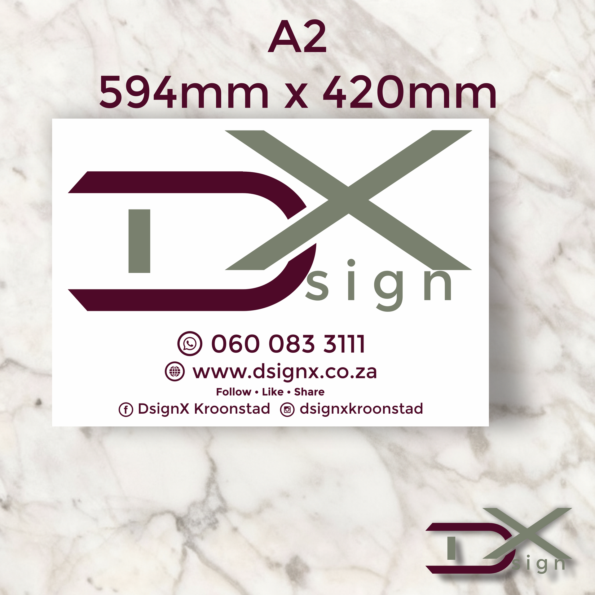 Chromadek Sign A2 incl Print