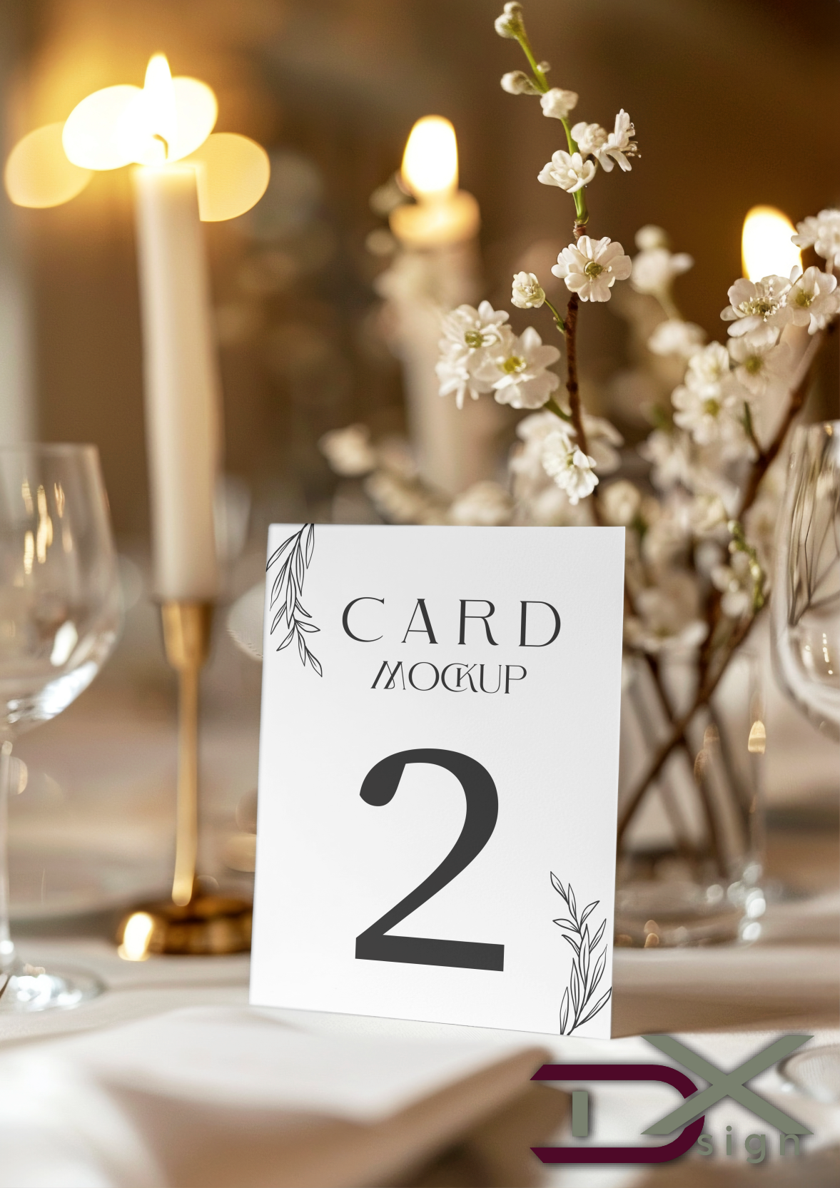 Wedding Table Number Cards